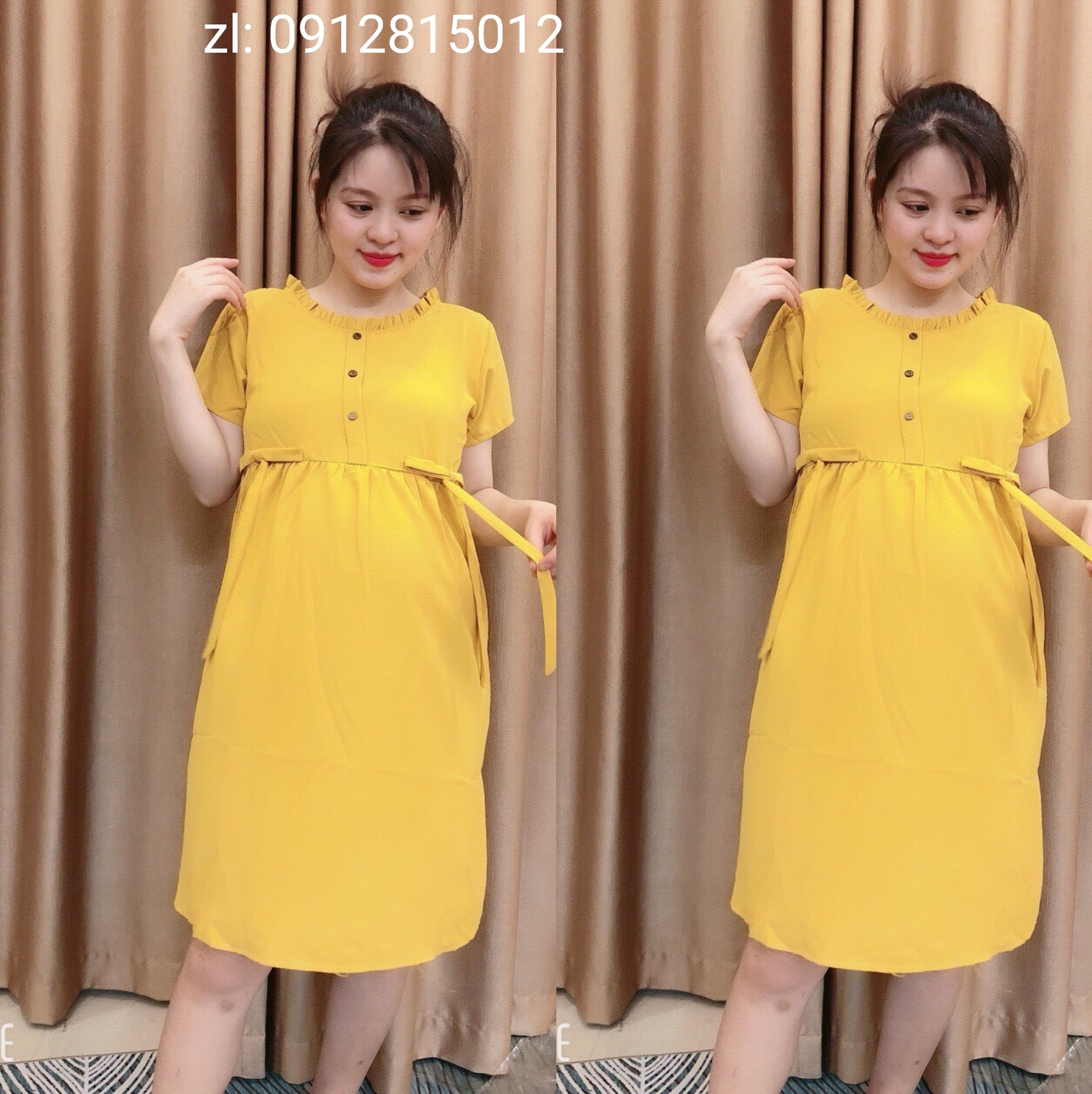 [Ảnh Thật] Đầm Suông Rộng Dài Qua Gối | Váy tay cộc xinh xắn-Đầm  Bầu Big Size