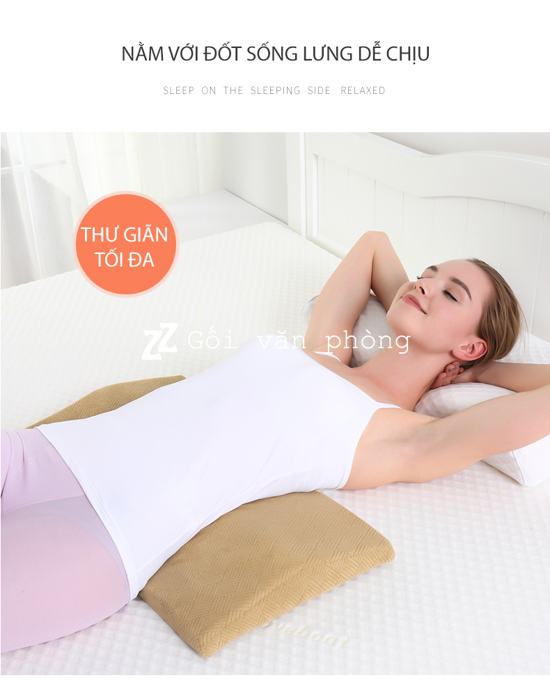 Gối kê lưng bà bầu cao su non GLN-01
