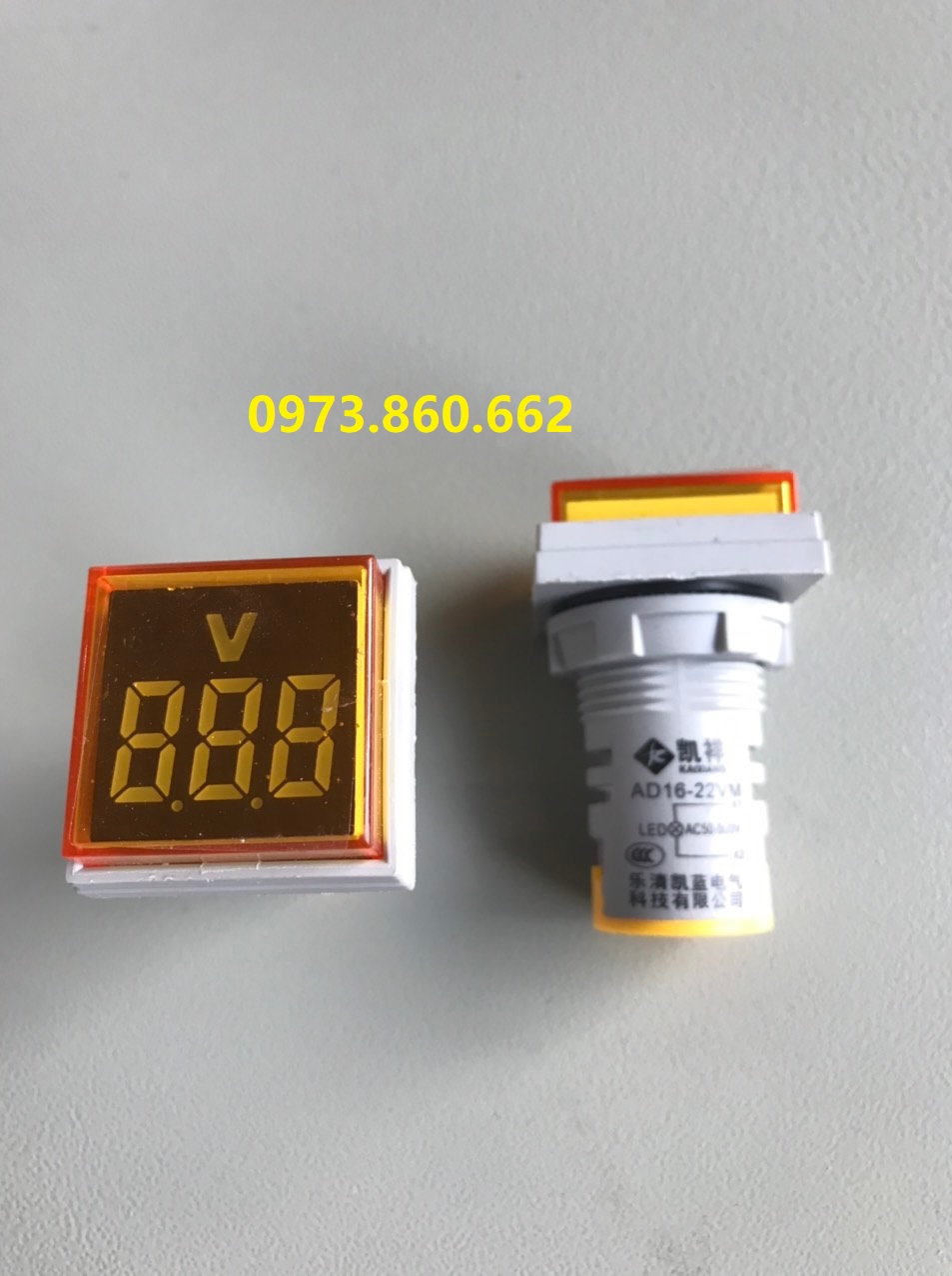 Đèn LED hiển thị vôn phi 22mm 220V