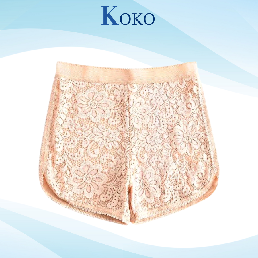 Quần Đùi Ren Váy Mặc Trong Kiểu Hoa Cúc  019