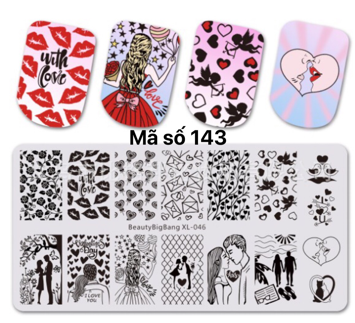 BẢNG IN MÓNG TAY TỪ 121 ĐẾN 182 ( KẾT HỢP VỚI SƠN IN )