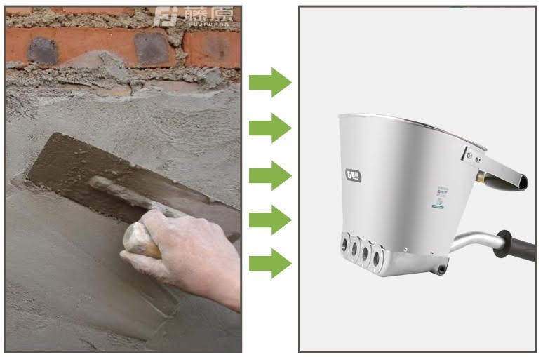 Gáo phun vữa trát tường