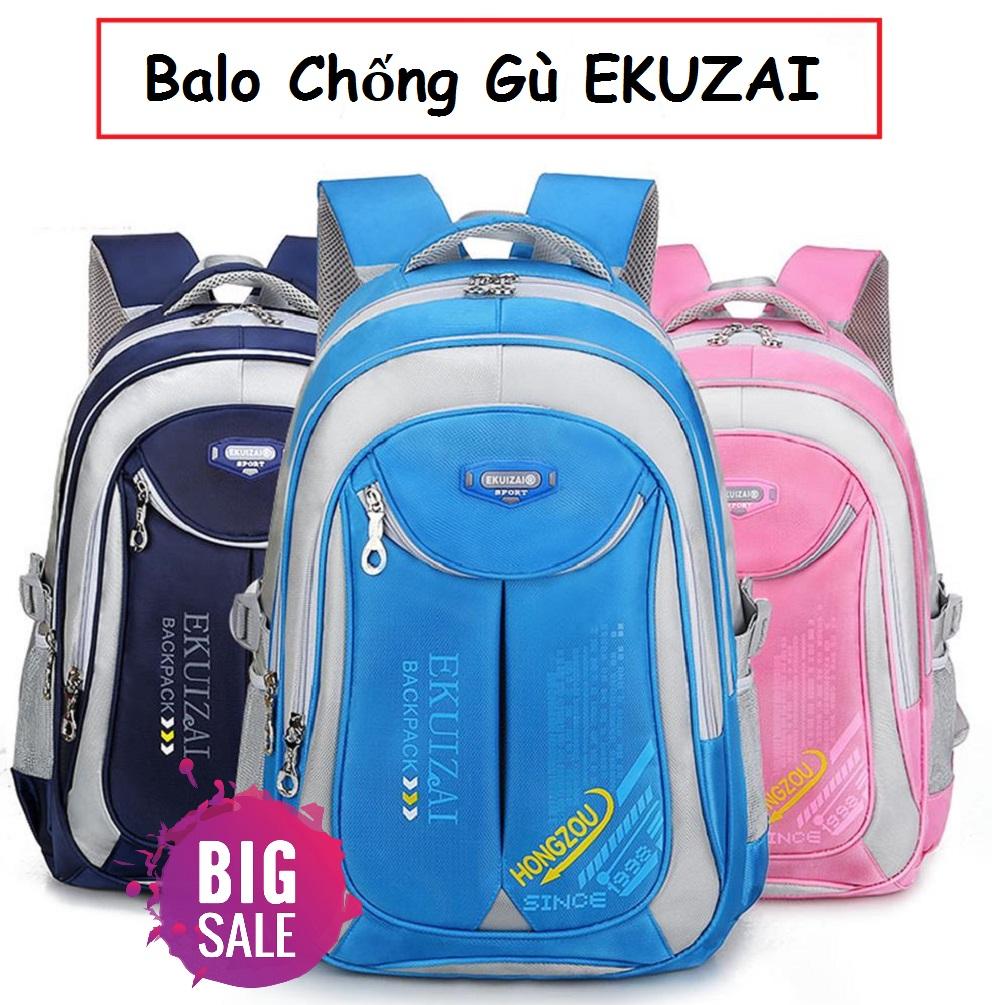 Giá bán Balo Học Sinh, Balo Giá Rẻ, Balo Học Sinh Chống Gù EKUZAI Mẫu Mới 2019 Kiểu Dáng Đẹp Nhiều Ngăn Tiện Dụng, Vải Polyester Chống Thấm Nước Bền Đẹp - Món Quà Ý Nghĩa Cho Bé Yêu.