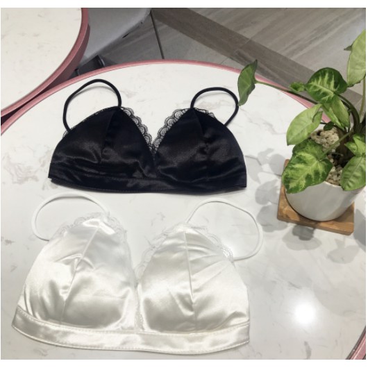 BR05 Áo bra PHI LỤA dây chun co dãn ,đệm mỏng viền ren sexy hút hồn