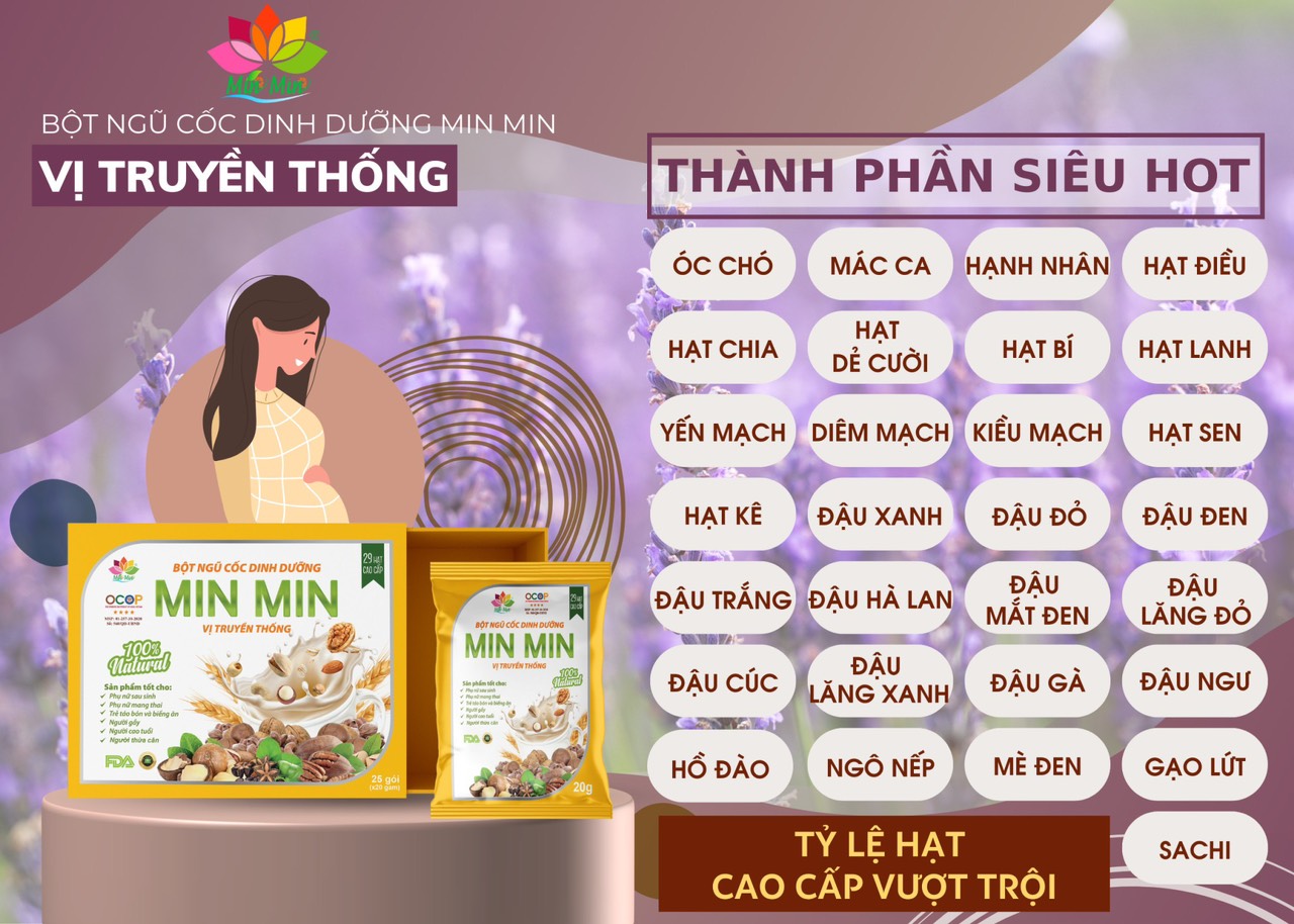 Ngũ Cốc Min Min 29 Loại Hạt-Ngũ Cốc Lợi Sữa,Bà Bầu(500gr)