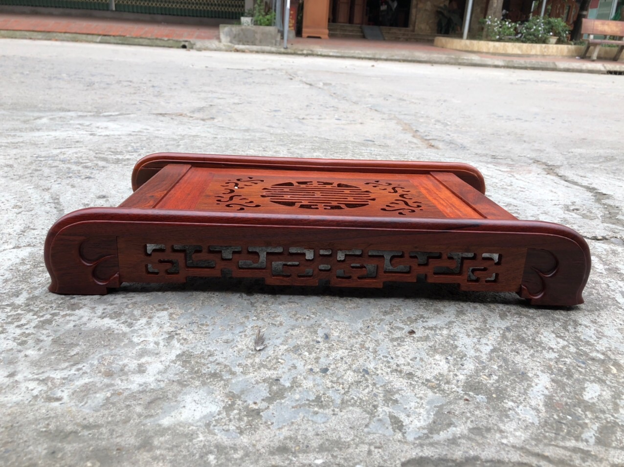 Khay trà để bàn cao cấp (Gỗ Hương đá )
