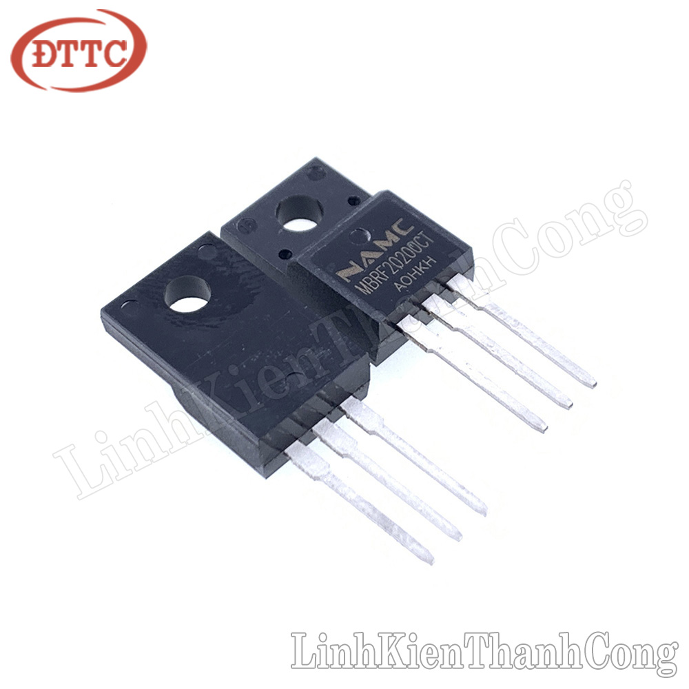 Diode Schottky MBRF20200CT 20A 200V TO220F