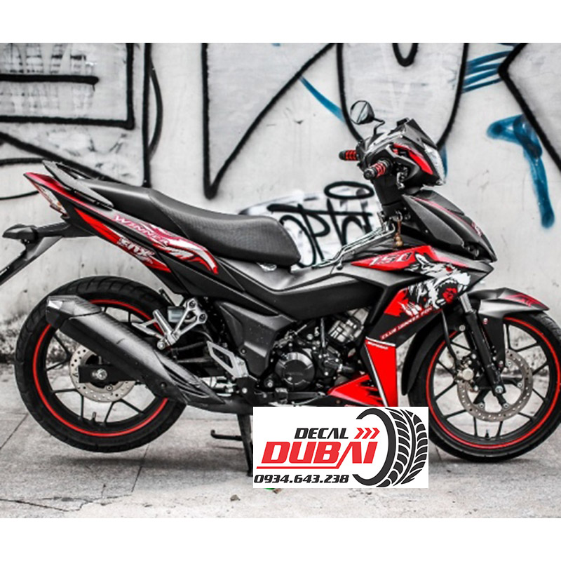 Tem Trùm Winner V1 Sói Đỏ Đen Siêu Ngầu