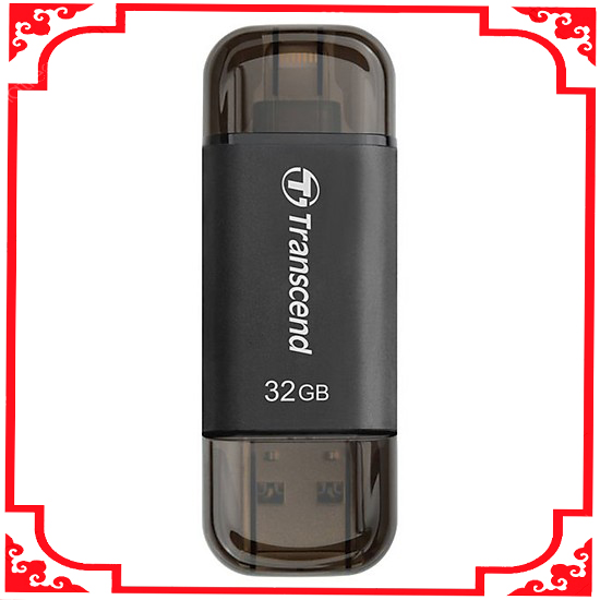 USB cho iPhone Lightning Transcend JetDrive Go 300 32GB (Đen)