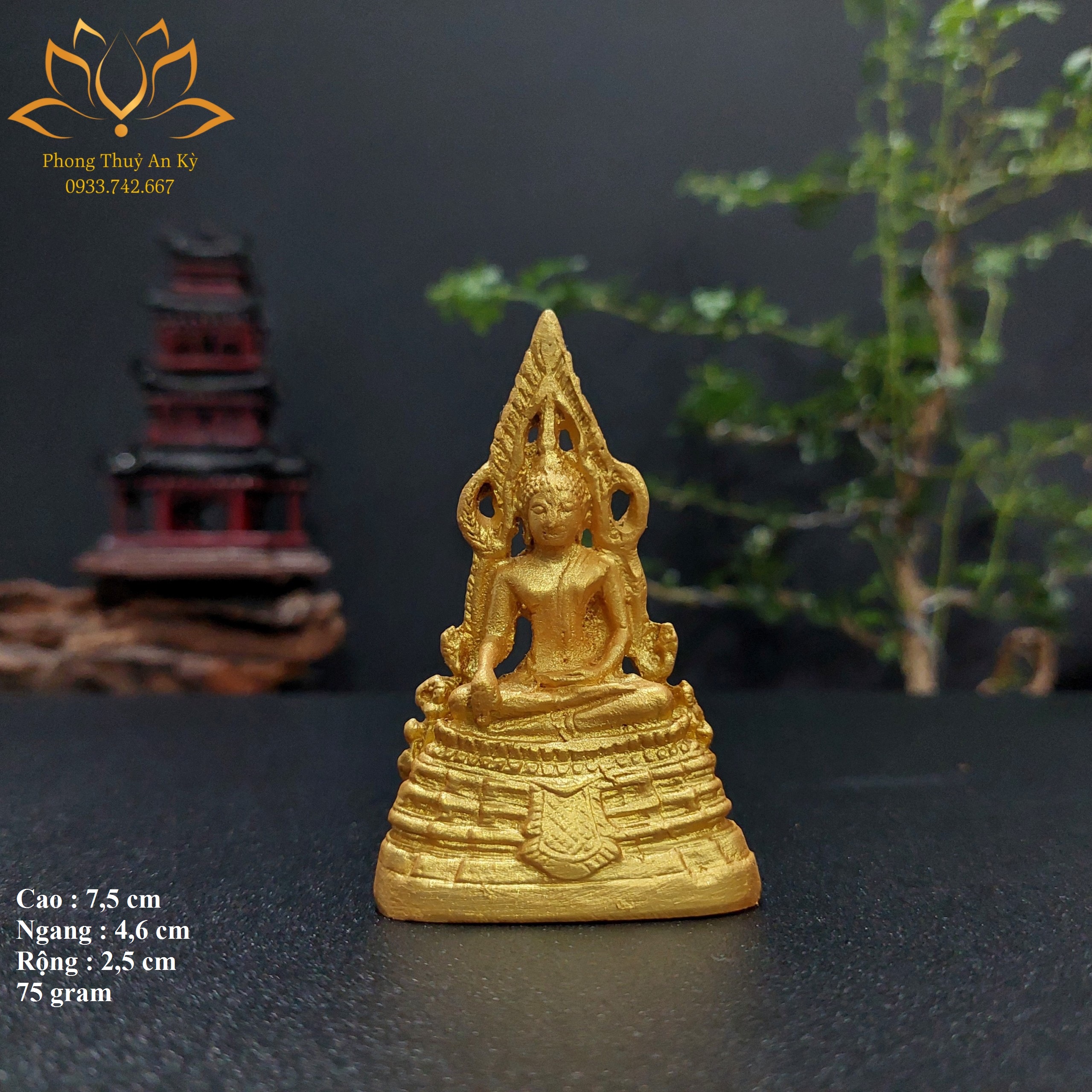 Tượng Đồng Phật Thái Lan phong thuỷ ATS580