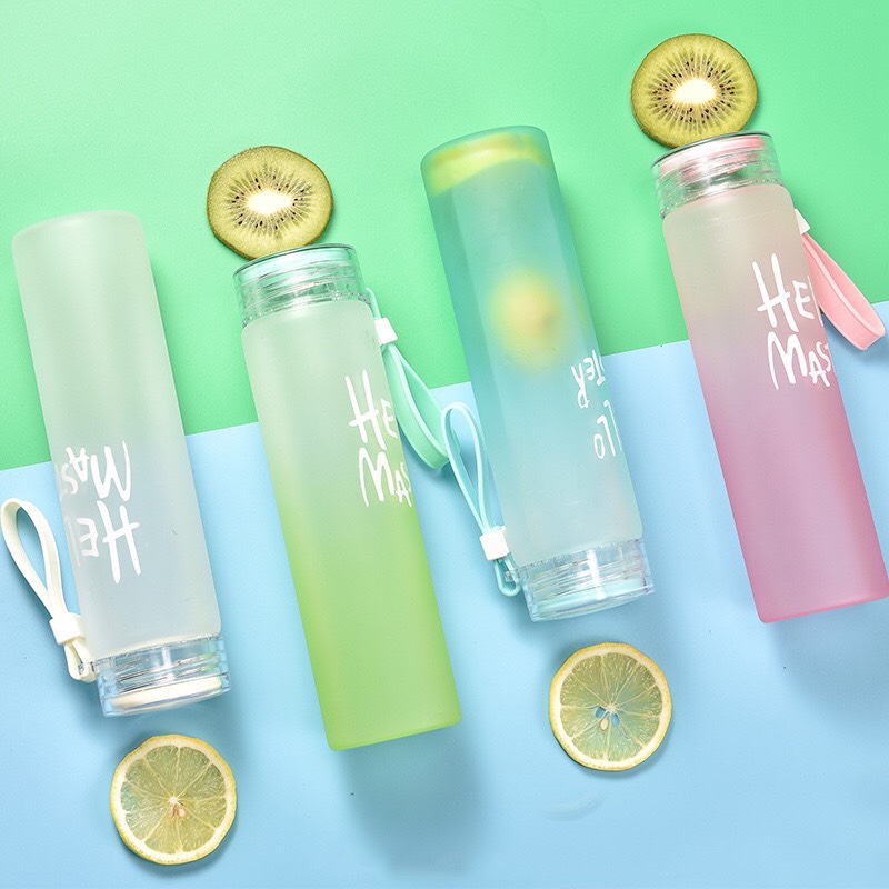 Bình nước thủy tinh hello master 420ml kn1054