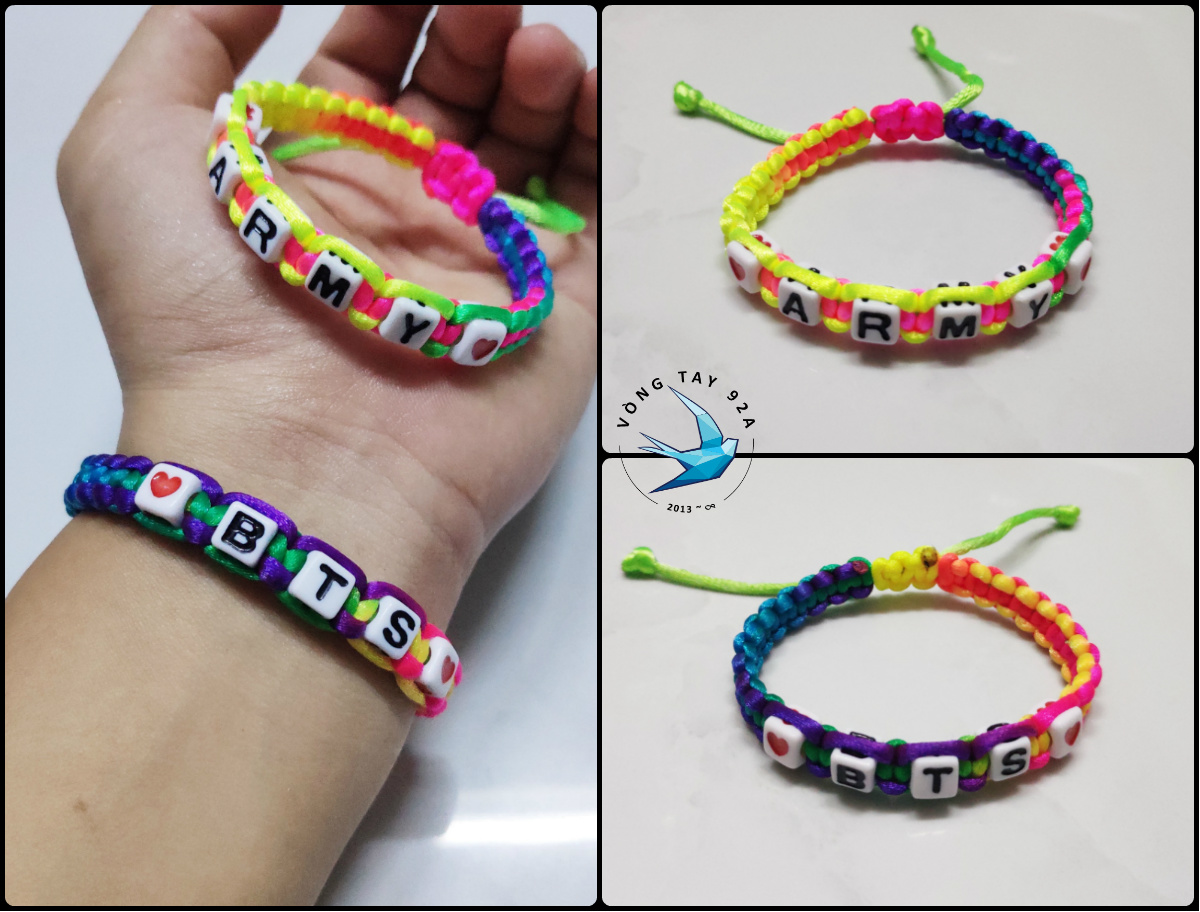 Vòng Đeo Tay Handmade BTS ARMY [MỚI] GIÁ RẺ