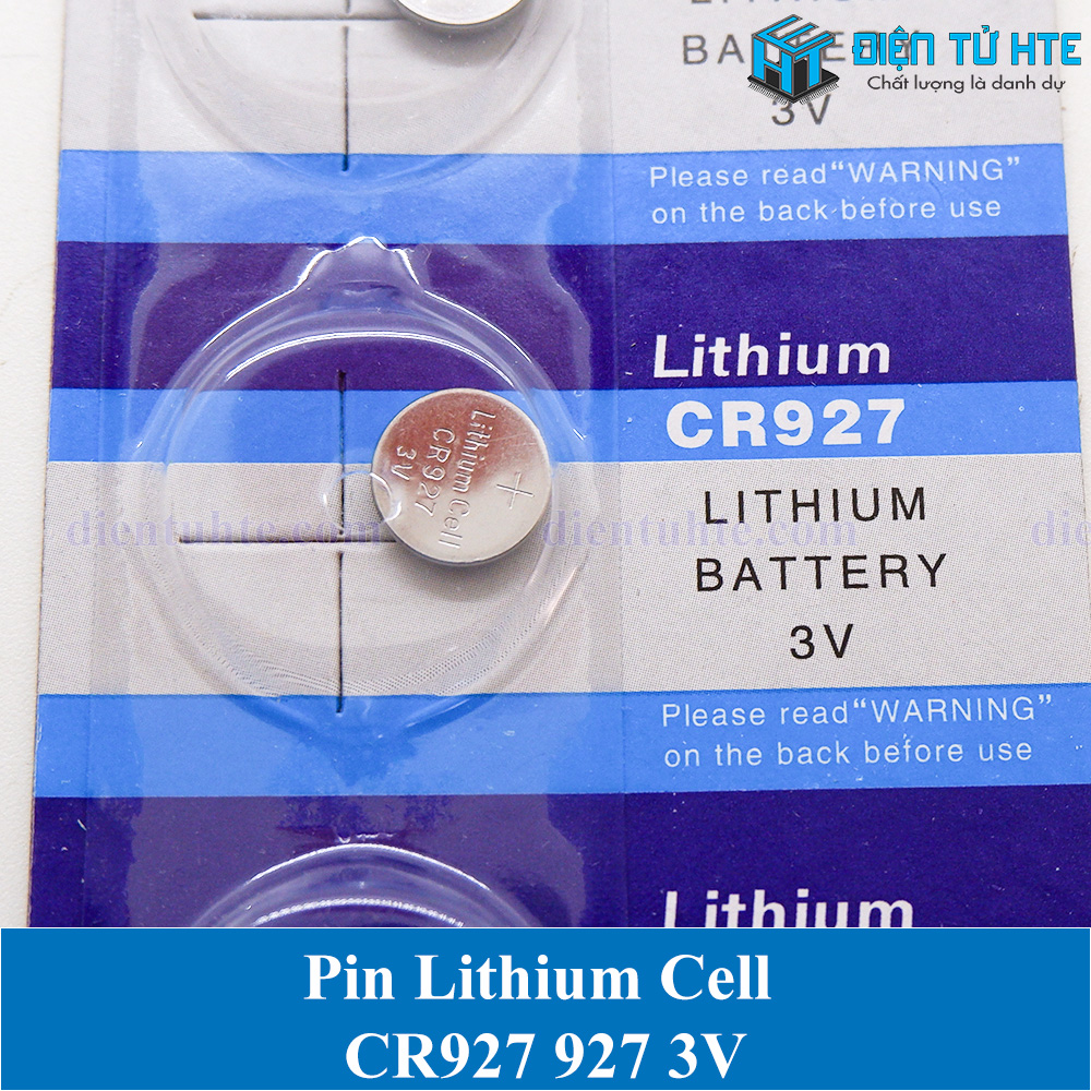 Bộ 2 viên pin lithium cell cr927 3v