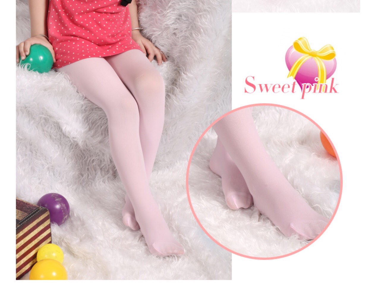 Quần tất da chân 80D cho bé nhiều màu