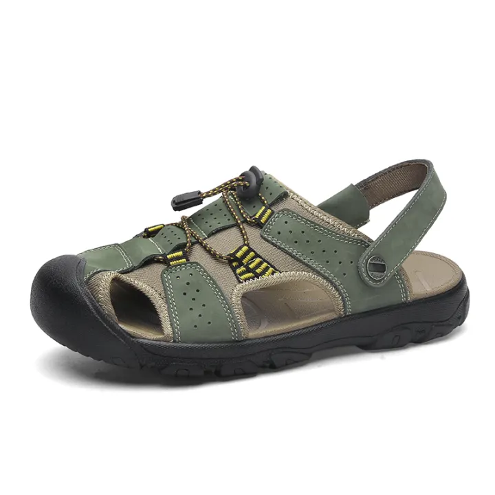 mens wide closed toe sandals