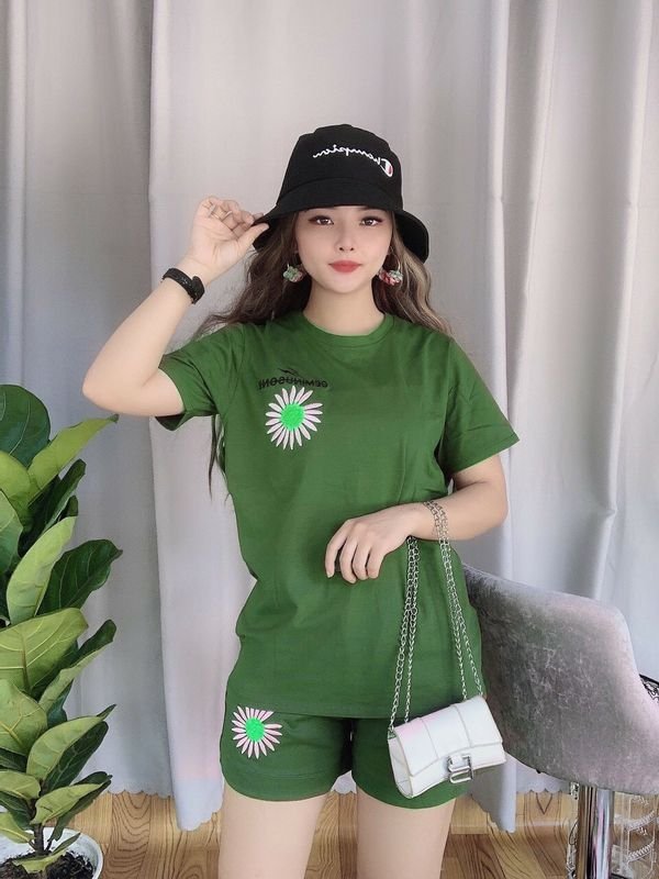 Sét Bộ Đùi Thêu Hoa Mặc Nhà