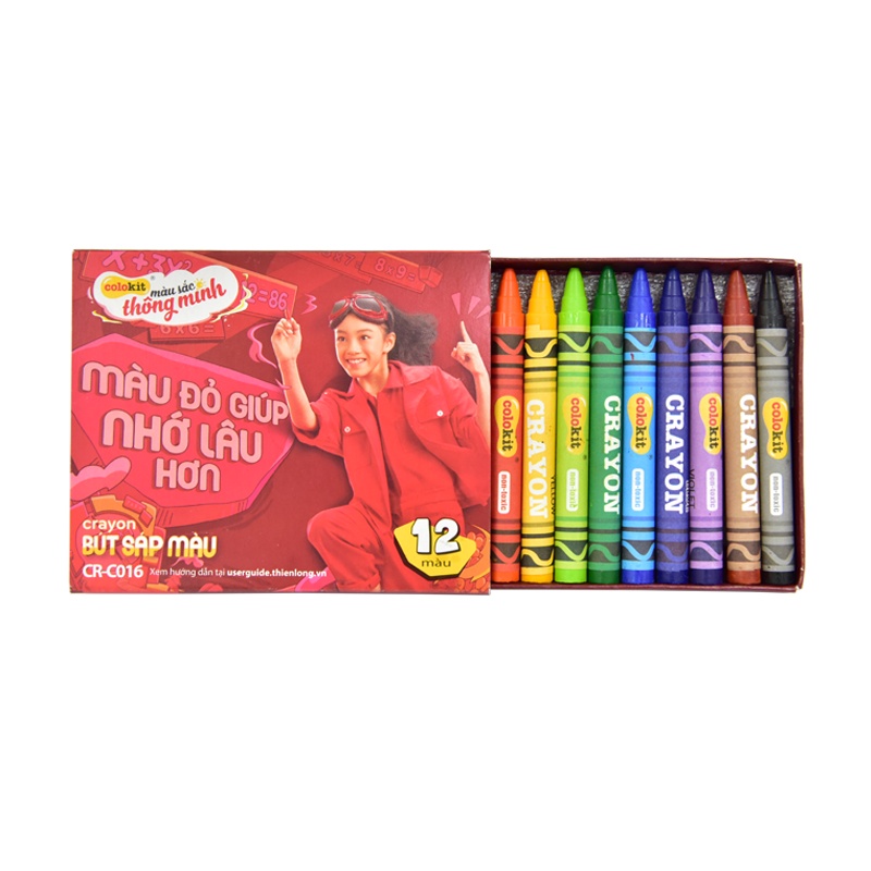 Bút Sáp 12 màu Thiên Long Colokit CR-C016