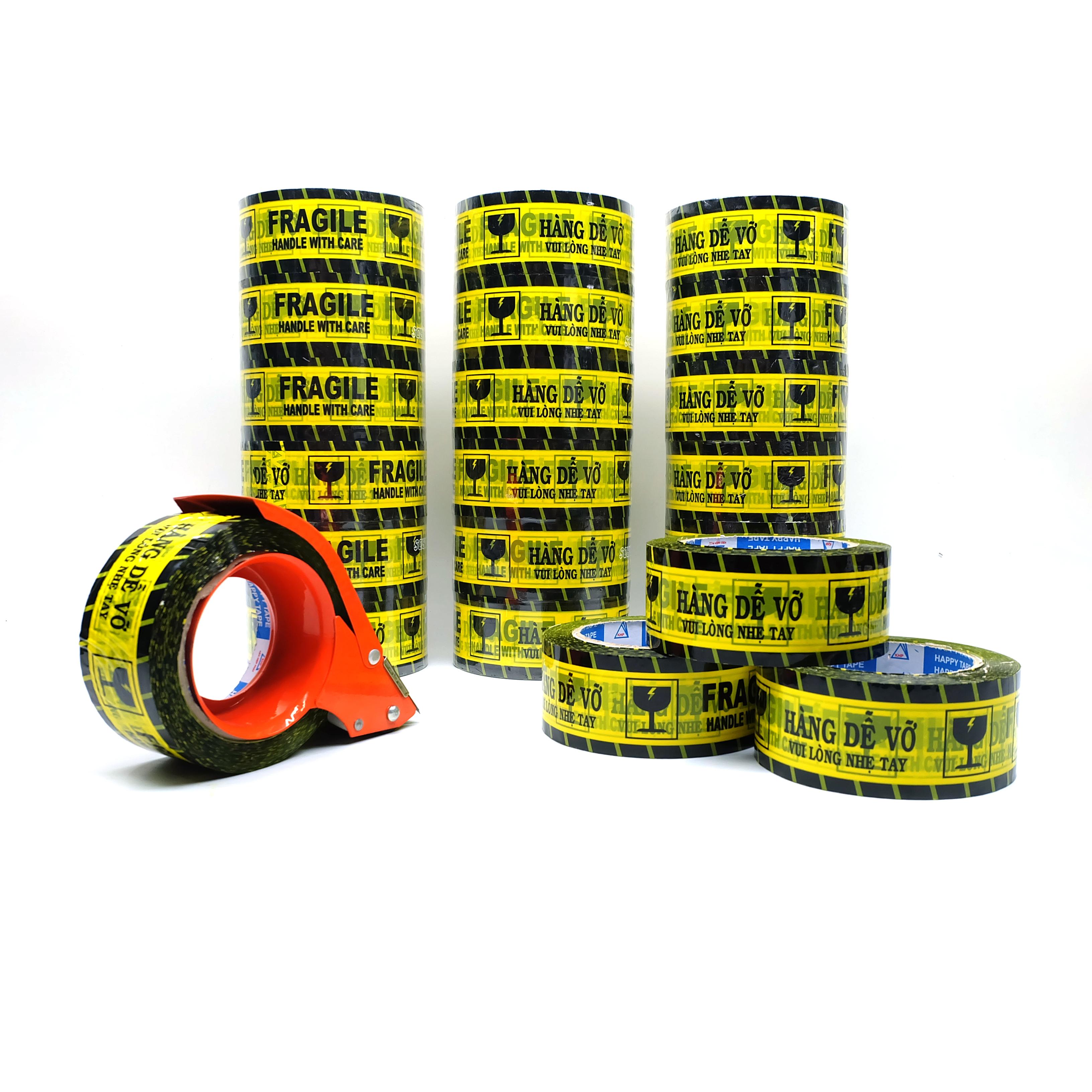 Băng keo in chữ Hàng dễ vỡ - 100yard