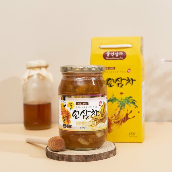 NHÂN SÂM NGÂM MẬT ONG HÀN QUỐC 580G