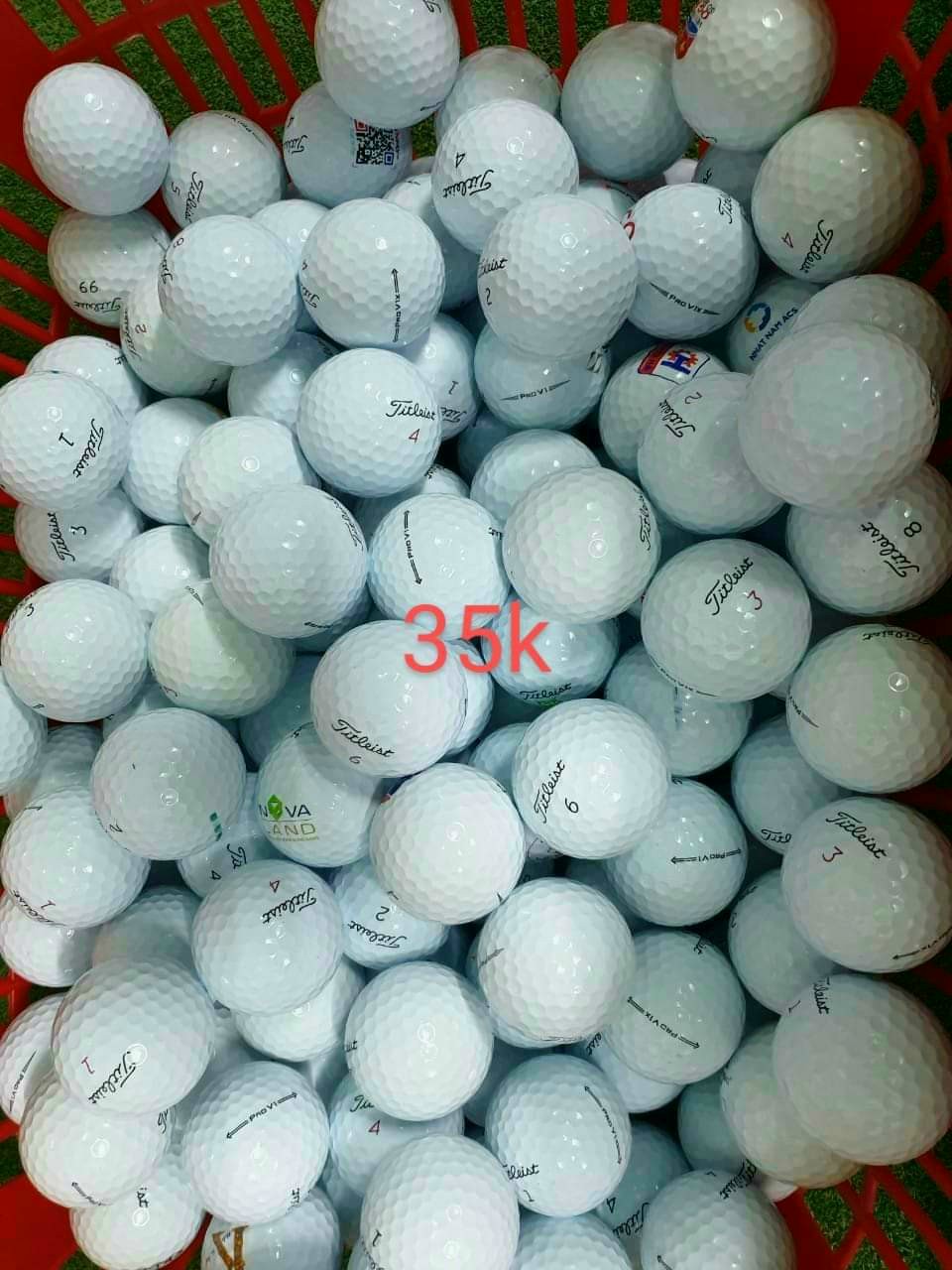 Bóng golf cũ titleist prov1, v1x 4 lớp chất lượng tốt - used golf ball