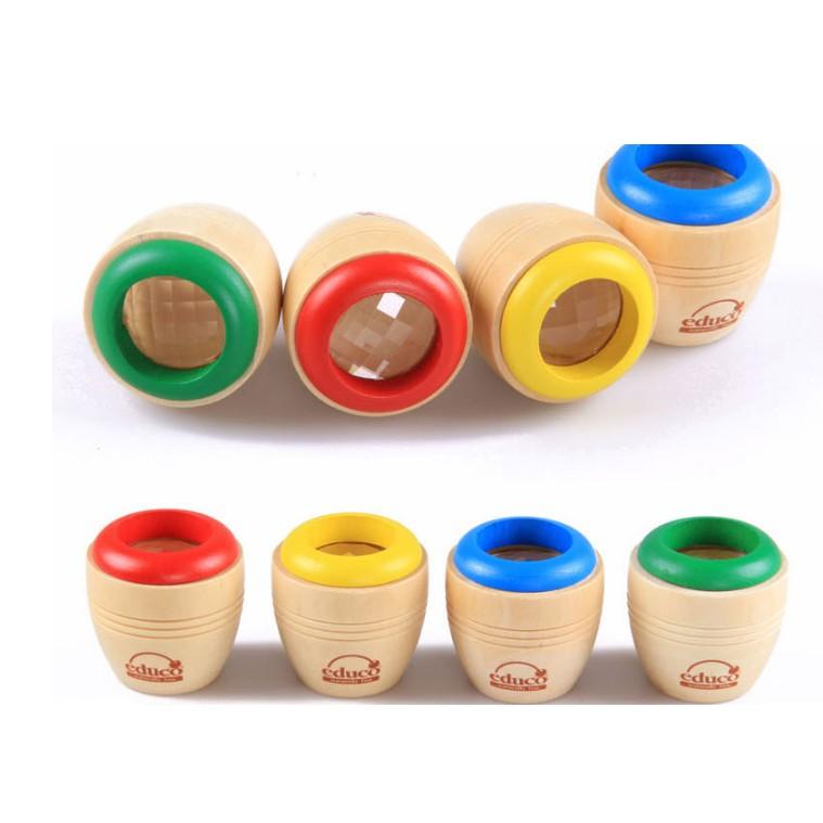 Đồ chơi kính vạn hoa gỗ cho bé