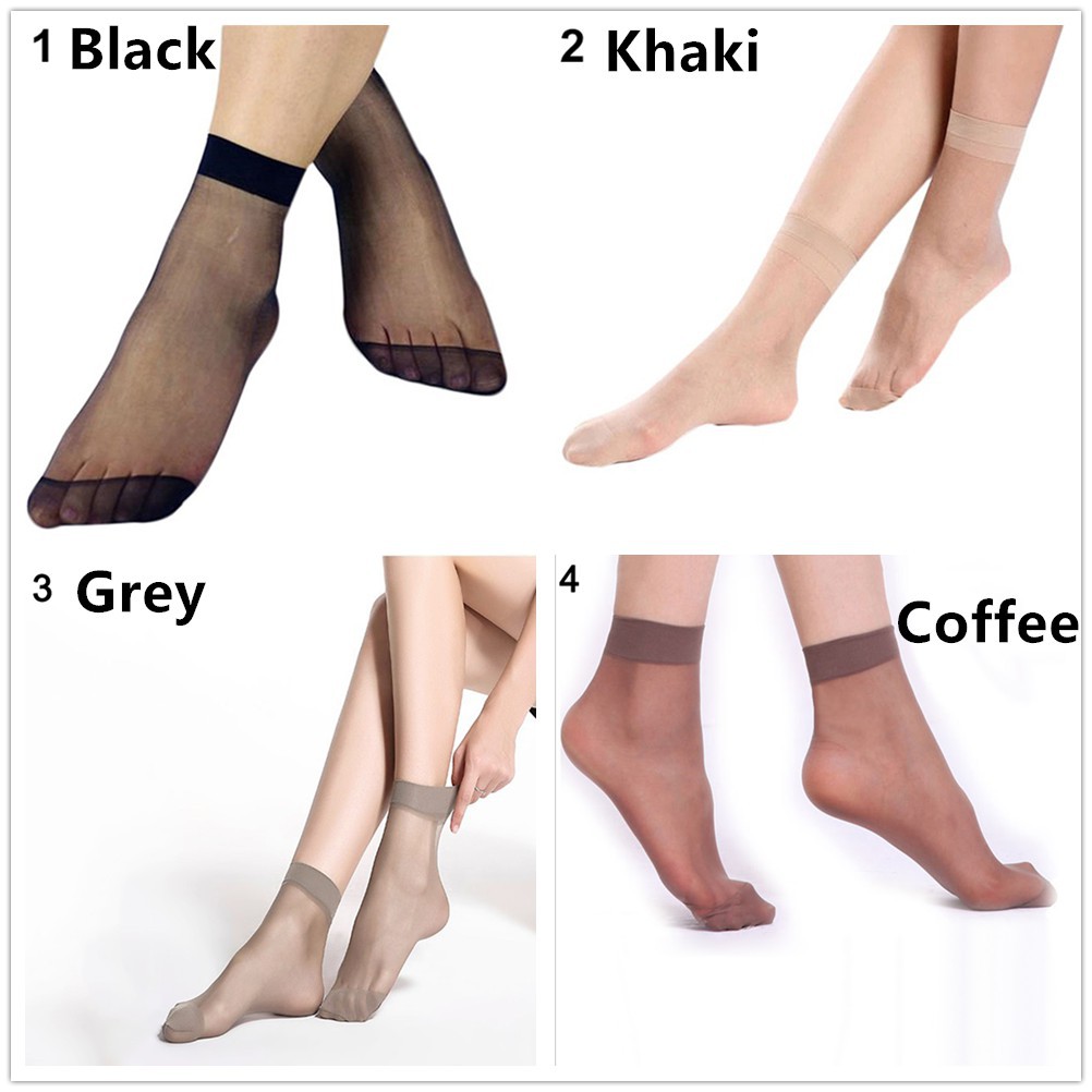 Sét 10 đôi tất da chân siêu mỏng siêu dai bền đẹp