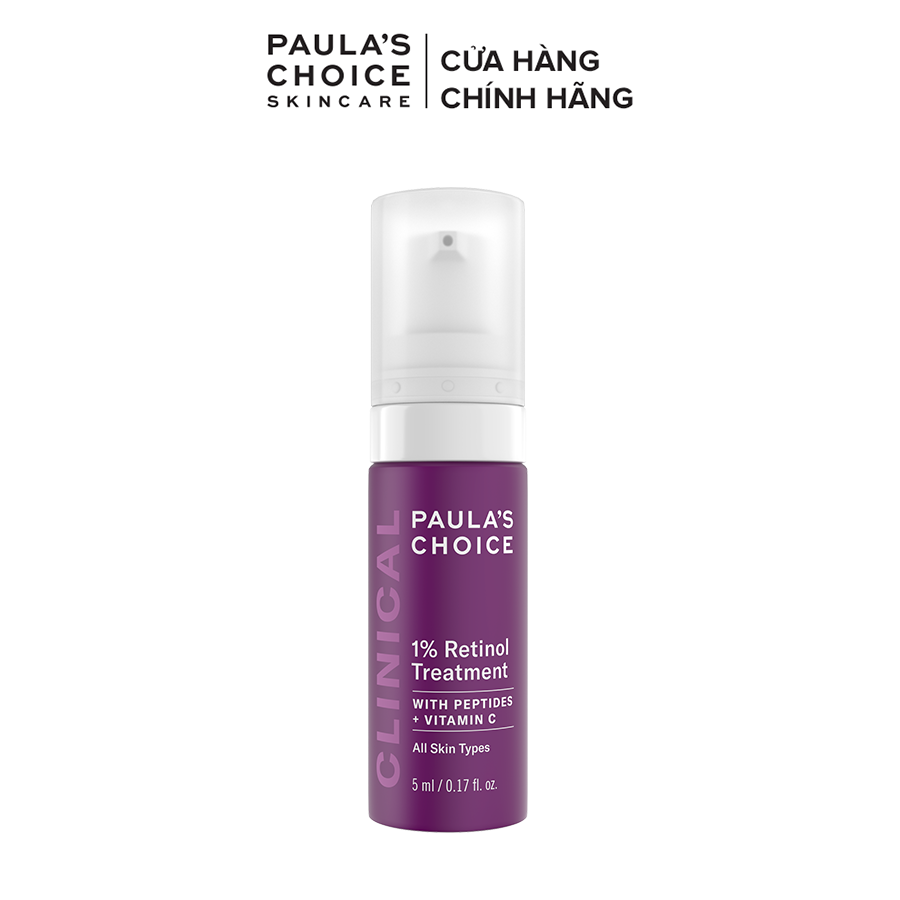 Tinh chất serum chống nám, mờ nếp nhăn, làm căng da và đồng đều màu da Paula’s Choice Clinical 1% Retinol Treatment 5ml 8017