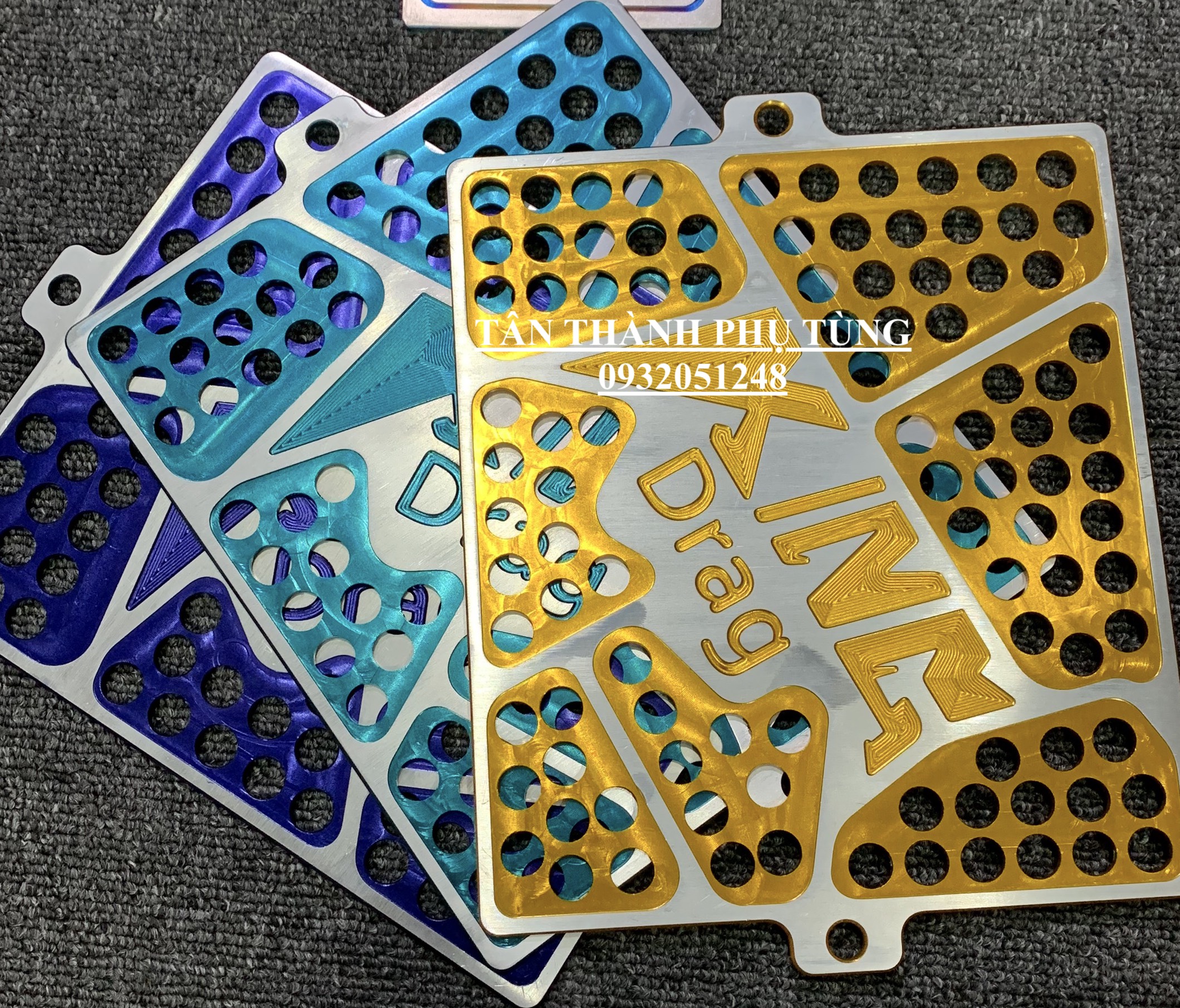 Két nước nhôm cnc raider fi, satria king drag