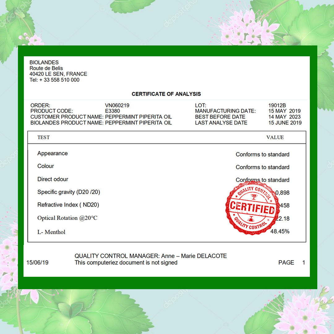 Tinh dầu Bạc Hà AROMA Pháp Peppermint Essential Oil, tinh dầu thơm phòng, thư giãn; thông mũi, hô hấp; đuổi muỗi, chuột, côn trùng; chăm sóc da, tóc