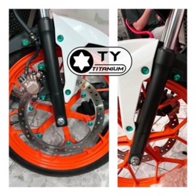 Combo 14 ốc titan gr5 gắn đĩa pas heo dè