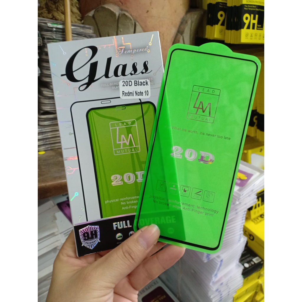 Kính cường lực full màn 20d cho xiaomi redmi note 10/ note 10 pro ,bảo vệ màn hình123123