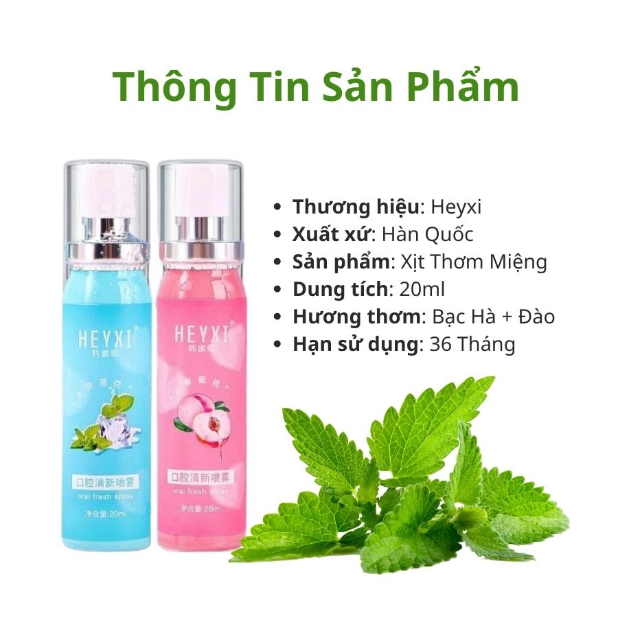 Xịt thơm miệng Heyxi Xịt thơm miệng thảo mộc