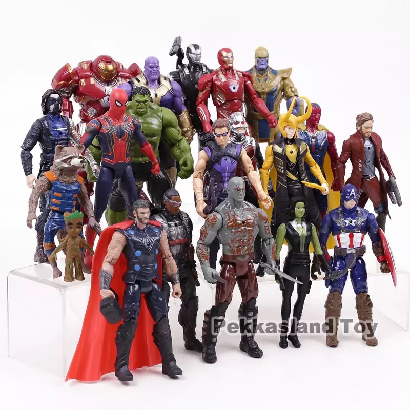 Set 20 Mô hình Đồ chơi Siêu Nhân marvel