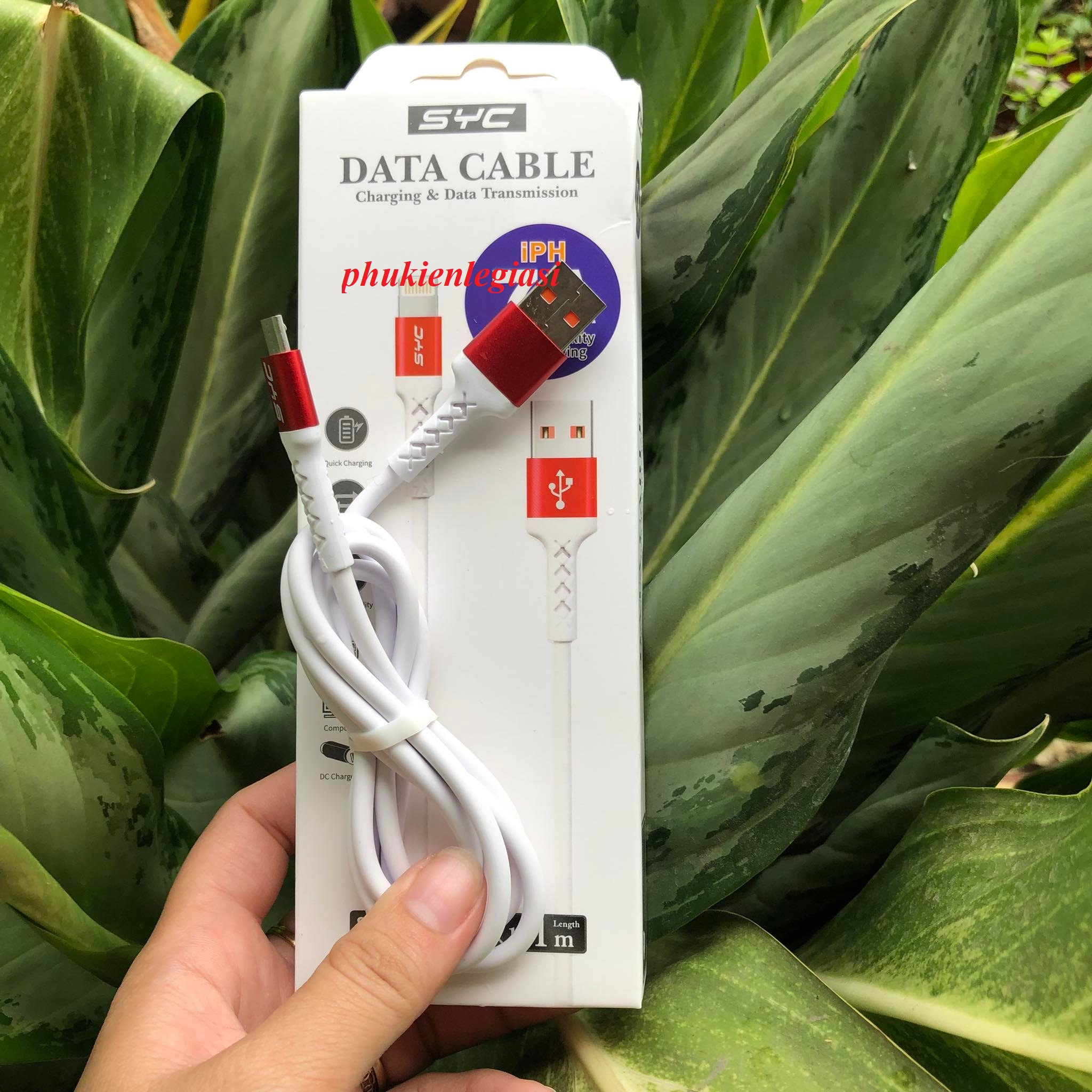 XÃ HÀNG THANH LÝ Cáp sạc SYC GJ10 đầu micro usb, type C, Lightning