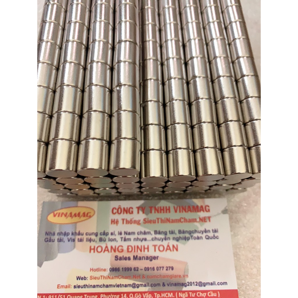 Nam châm viên 10x10mm loại nam châm vĩnh cửu