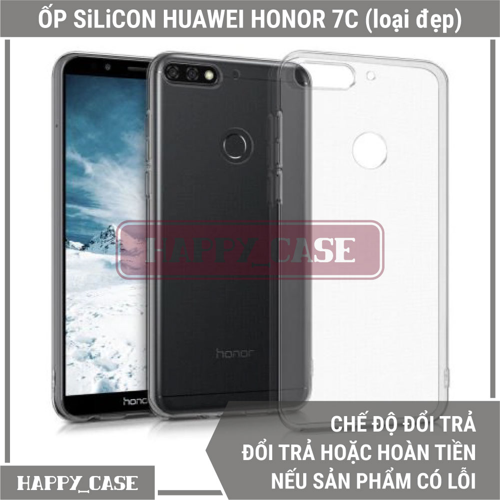 Ốp Lưng Điện Thoại HUAWEI HONOR 7C (Loại Đẹp) Thin Transparent Silicon