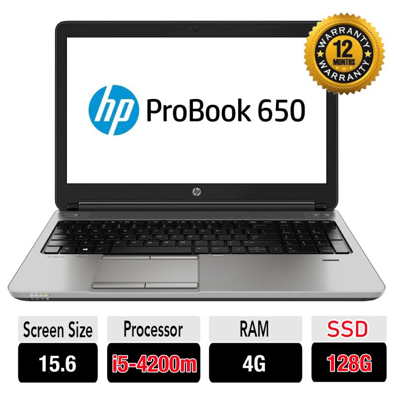 Laptop HP Probook 650G1 Core i5-4300M RAM 4G SSD 128G  15.6inch Hợp kim Tặng túi xách + chuột không dây + lót chuột
