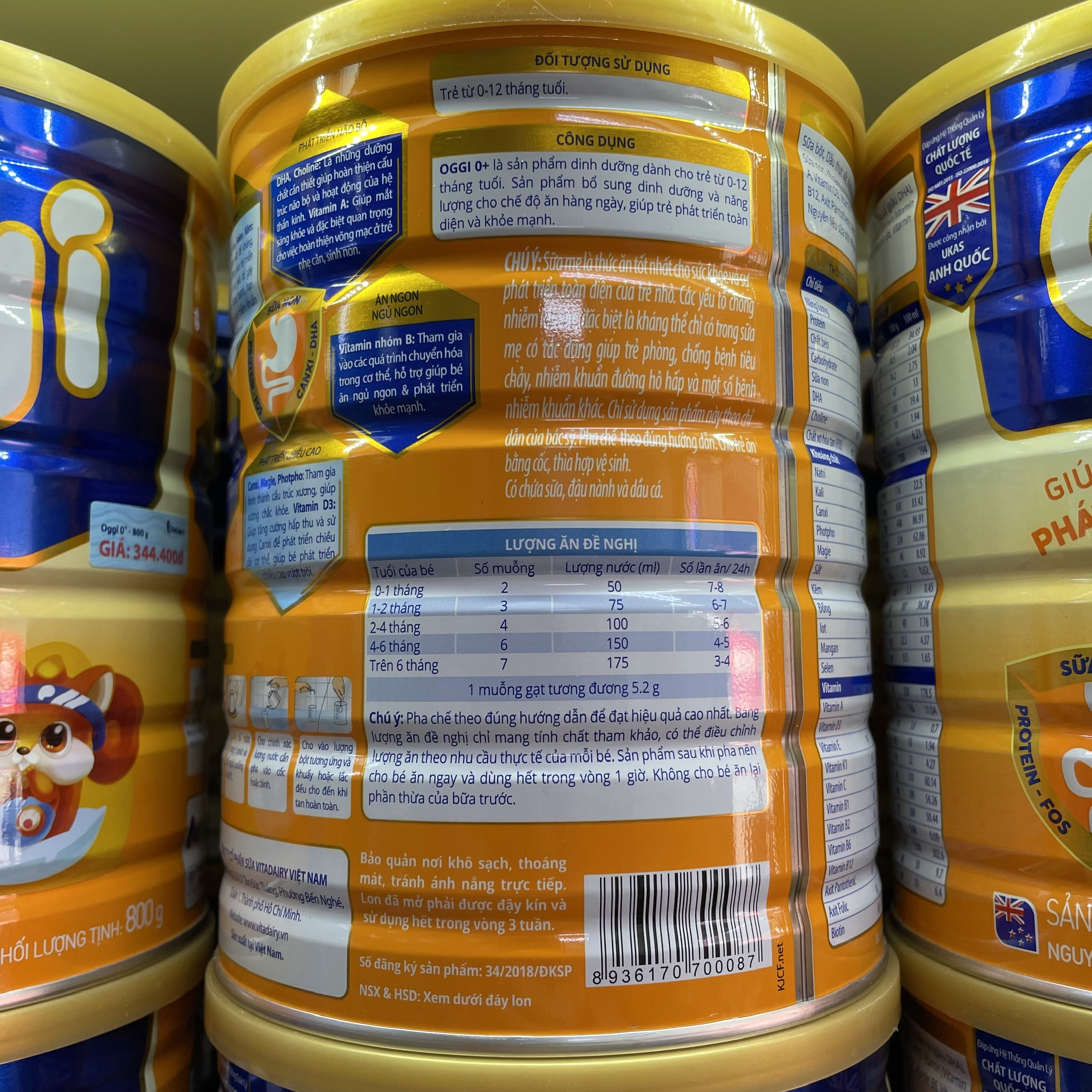 [Hỏa Tốc, Có Tích Điểm] Sữa OGGI 0+ 800g, 1+, 2+ 900g (Có Quà tặng, Date Mới)