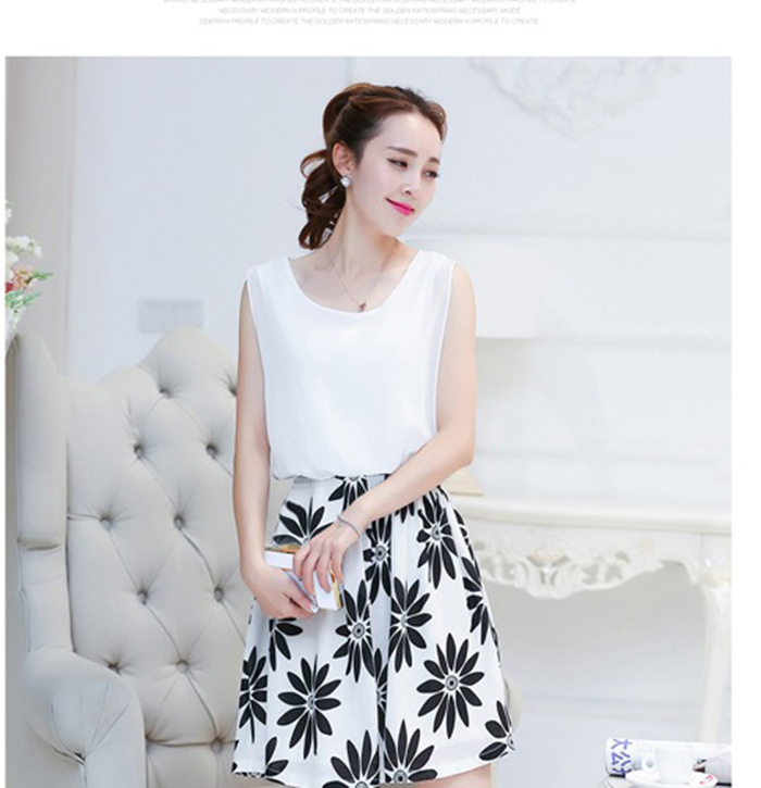 [HCM]  Đầm Xoè Hoạ Tiết Sunrise  BY3151