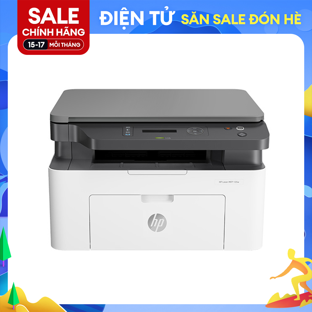 Máy in laser đen trắng đa chức năng HP 135A - 4ZB82A - In copy scan, Hàng chính hãng
