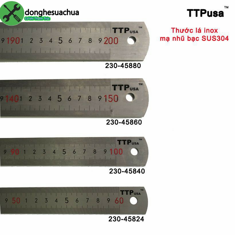 [HCM]Thước lá TTPusa TTP230-45806 150mm (15cm)