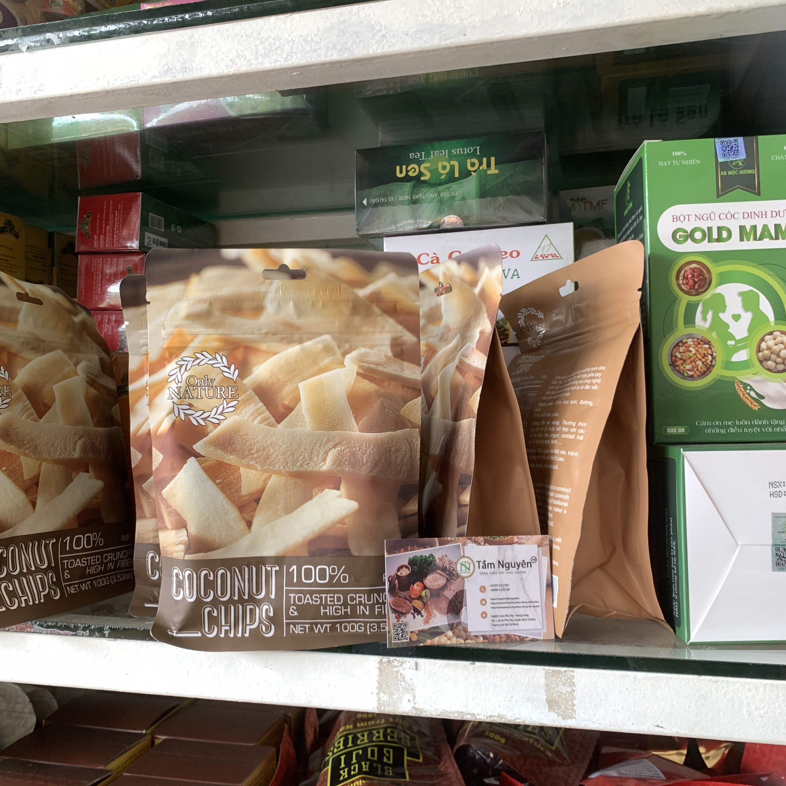 Dừa sấy giòn COCONUT CHIPS Túi (100g)-HÀNG CÔNG TY