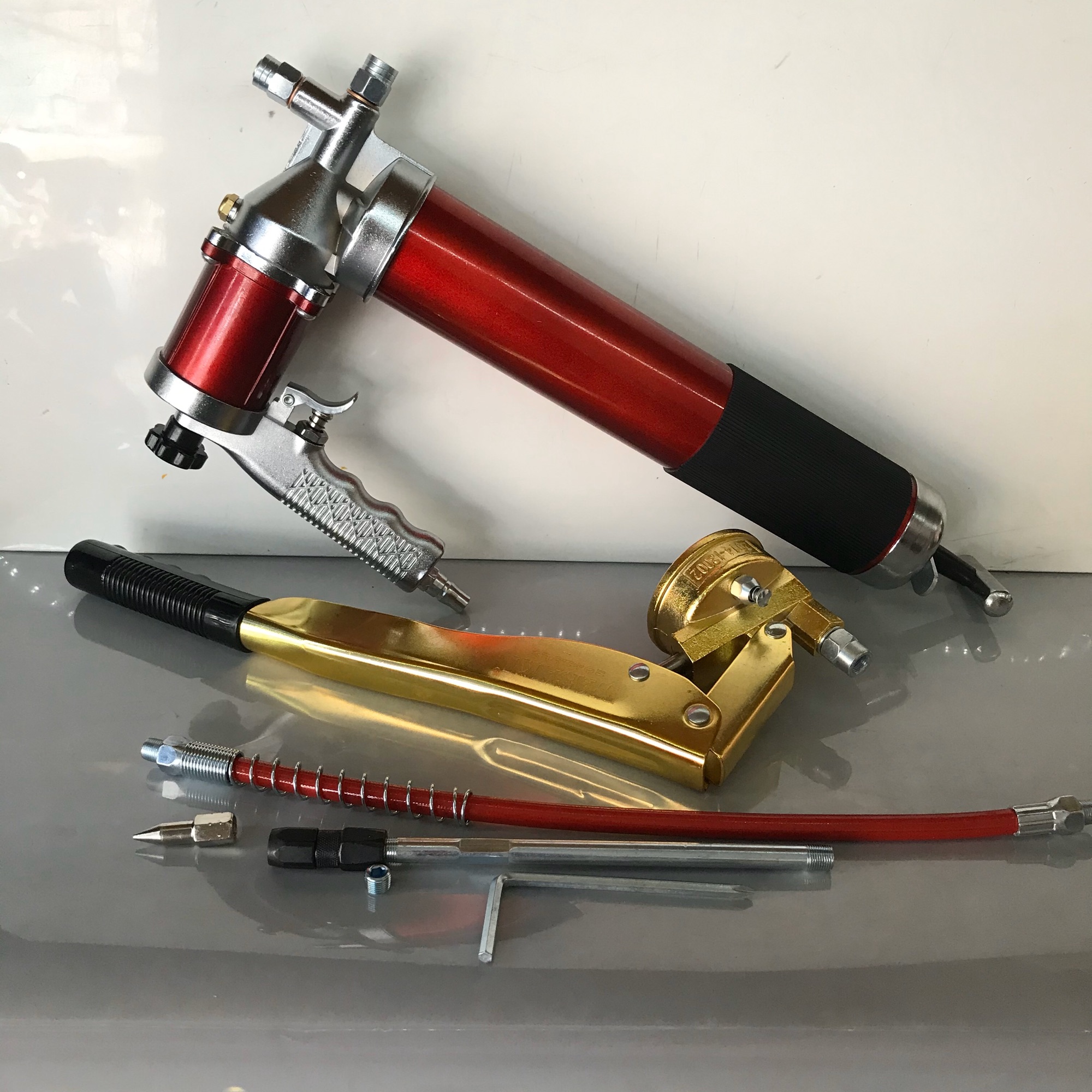 Dụng cụ bơm mỡ bò dùng hơi hoặc dùng tay cao cấp 900cc