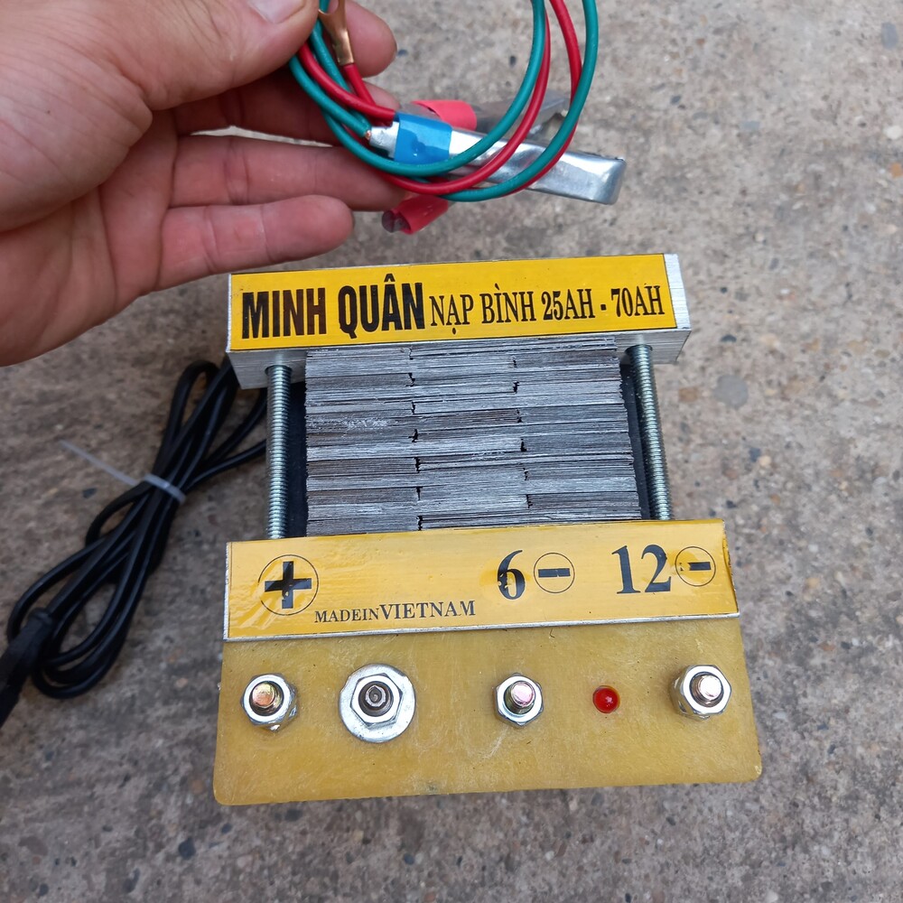 Máy nạp ắc quy 12v- cục nạp bình ắc quy 12V ( 25A-70AH)  sạc ắc quy