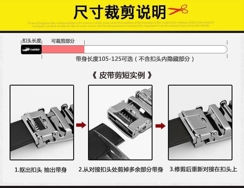 [AuthTuon] Thắt Lưng Nam Thắt Lưng Da Bò Thật Hai Lớp Dây Nịt Nam Thời Trang Màu Đen Sang Trọng FullBox
