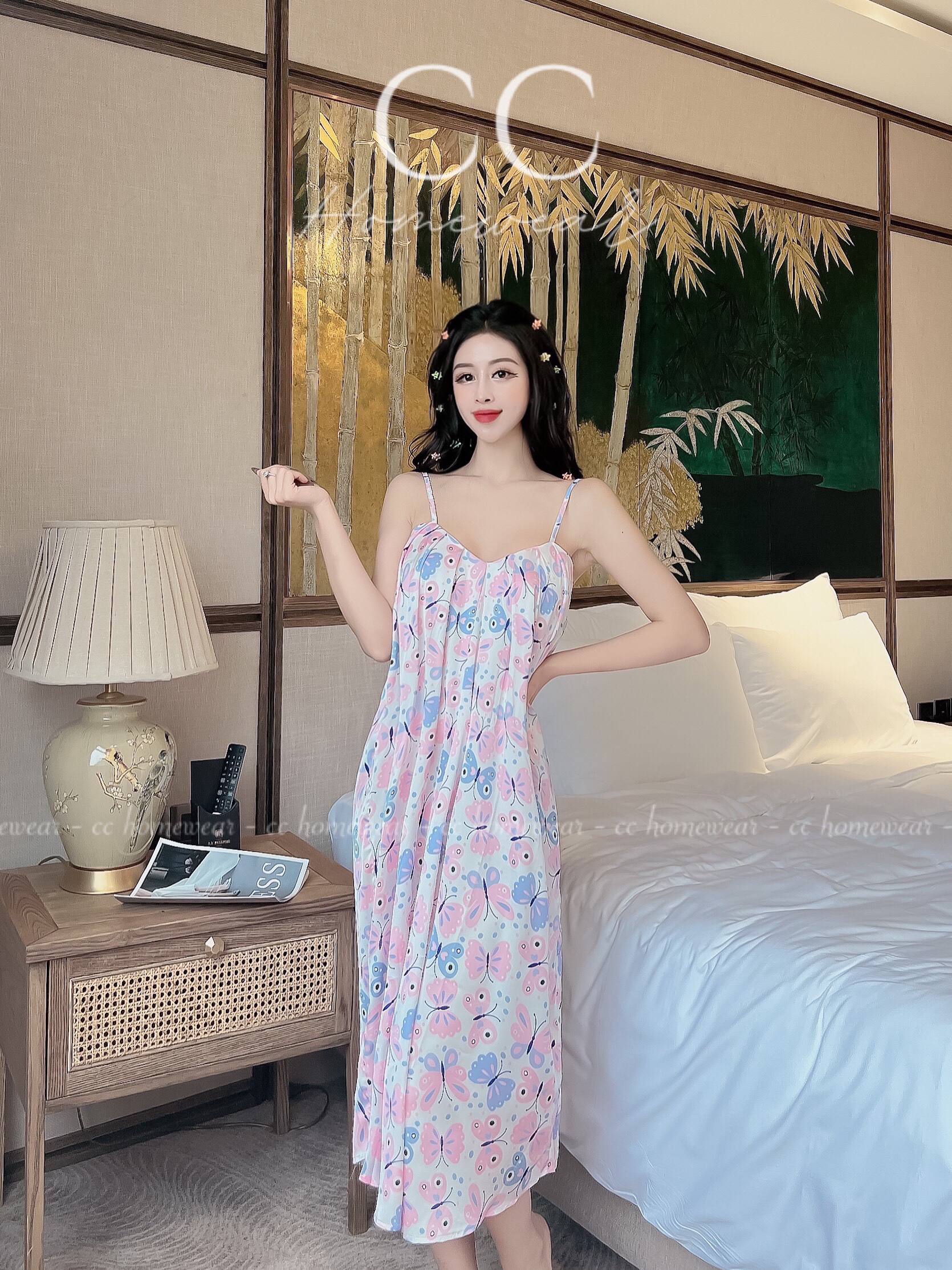 ĐẦM 2 DÂY XẾP LY D2DXL_CC Homewear