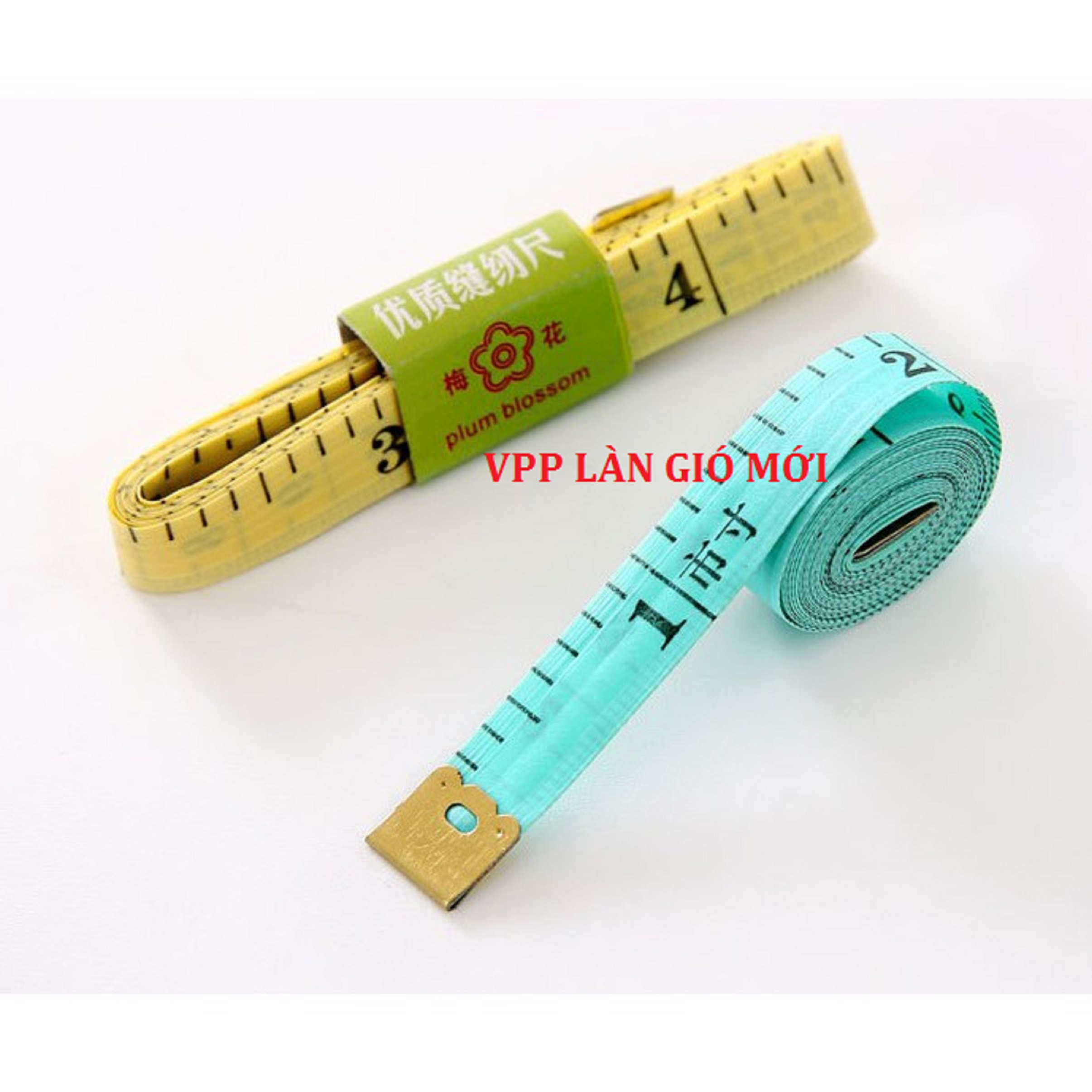 Thước Dây Mềm  Đo Vòng Bụng Eo 3 Vòng Kiểm Tra Sức Khỏe 1.5 Mét - Đo Quần Áo - Thước dây đo 150cm - nhỏ gọn dễ sử dụng VPP Làn Gió Mới