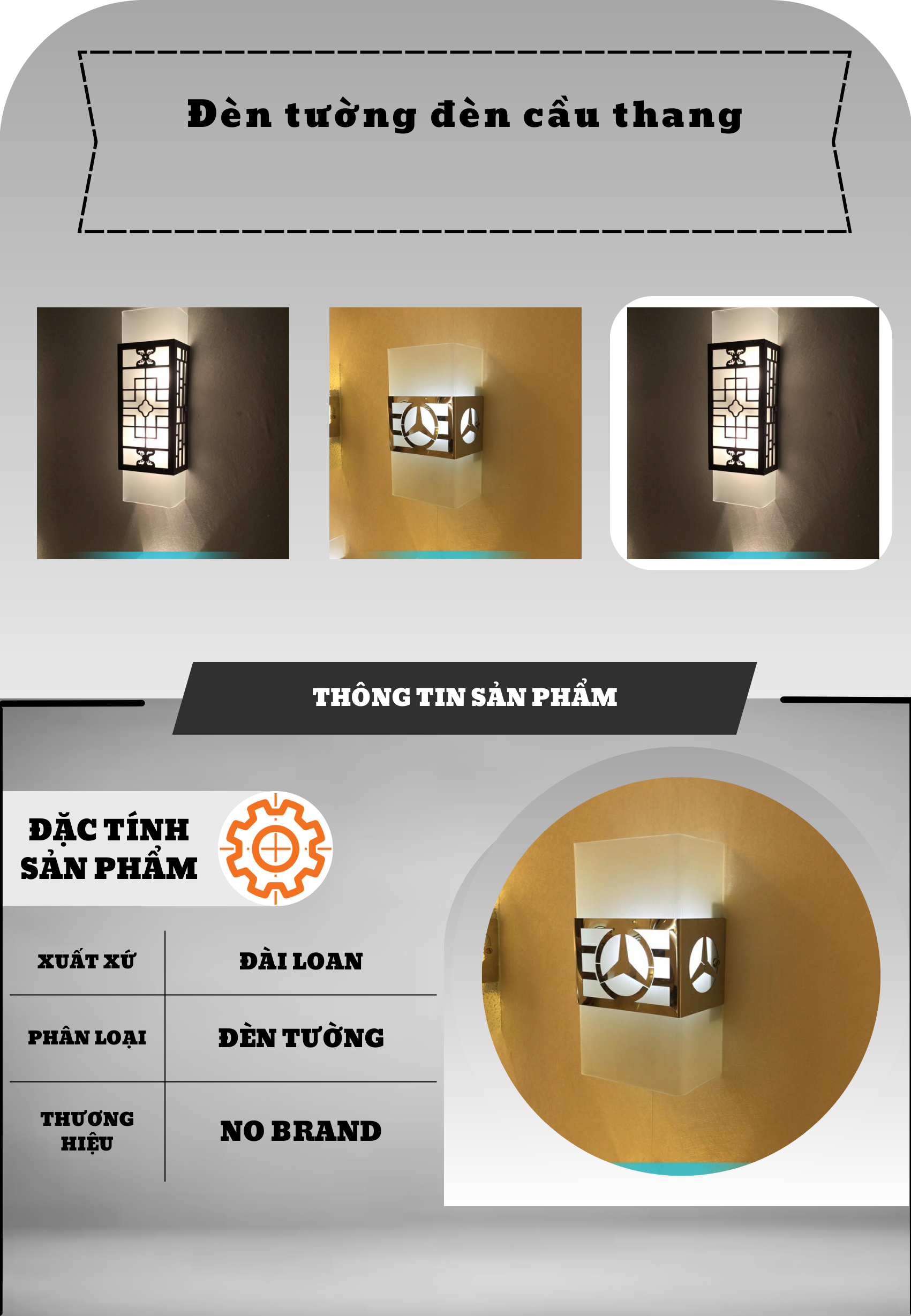 đèn tường đèn cầu thang
