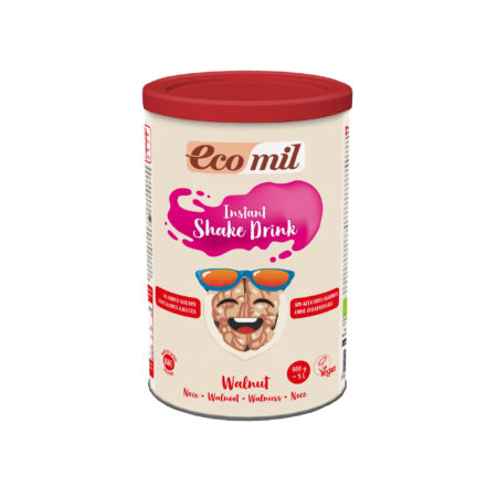 [Hoàn Tiền 15%][HCM]Bột quả óc chó hữu cơ 400g Ecomil Walnut Instant Shake Drink