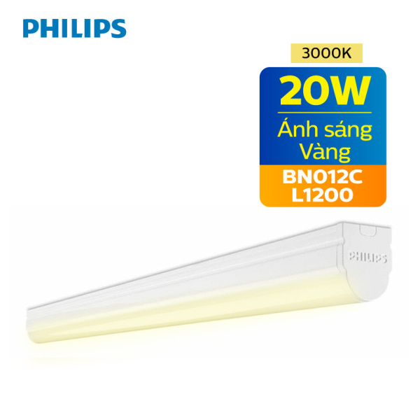 Bảng giá Đèn tường Philips LED BN012C T8 20W  - Kích thước 1.2m - Ánh sáng trắng / trung tính / vàng